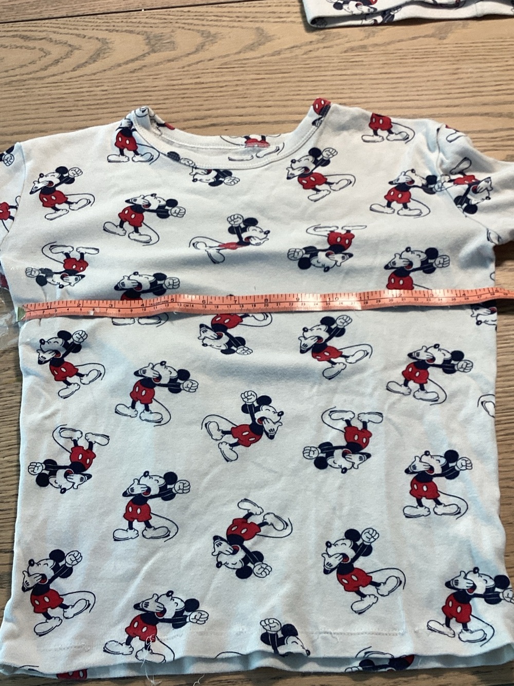 Disney White Pajama Set with Red & Black Cartoon Print - Picture 5 of 7